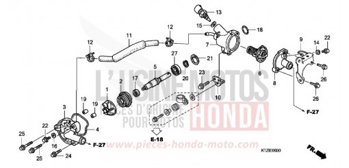 WATER PUMP PES1259 de 2009